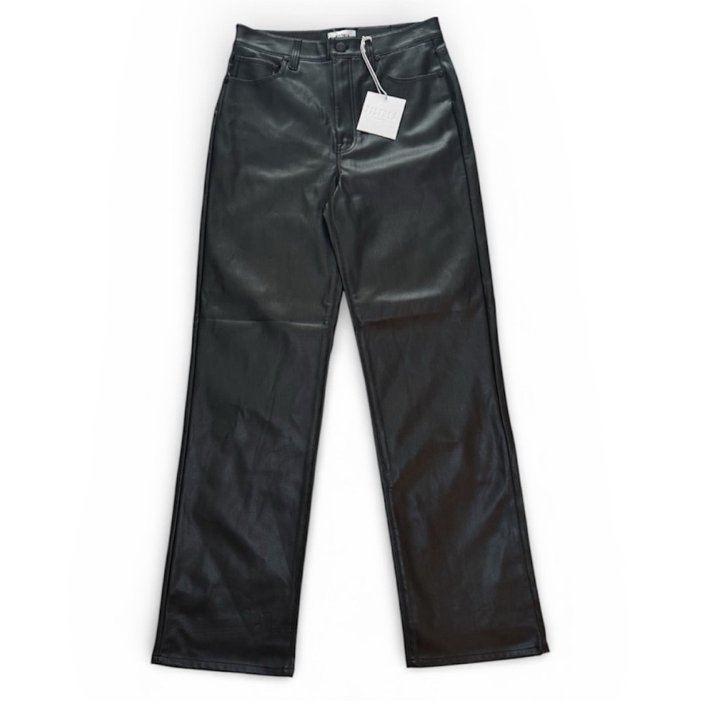 Pistola Cassie High Waisted Faux Leather Straight Leg Pants Size 25 NWT - Picture 5 of 10